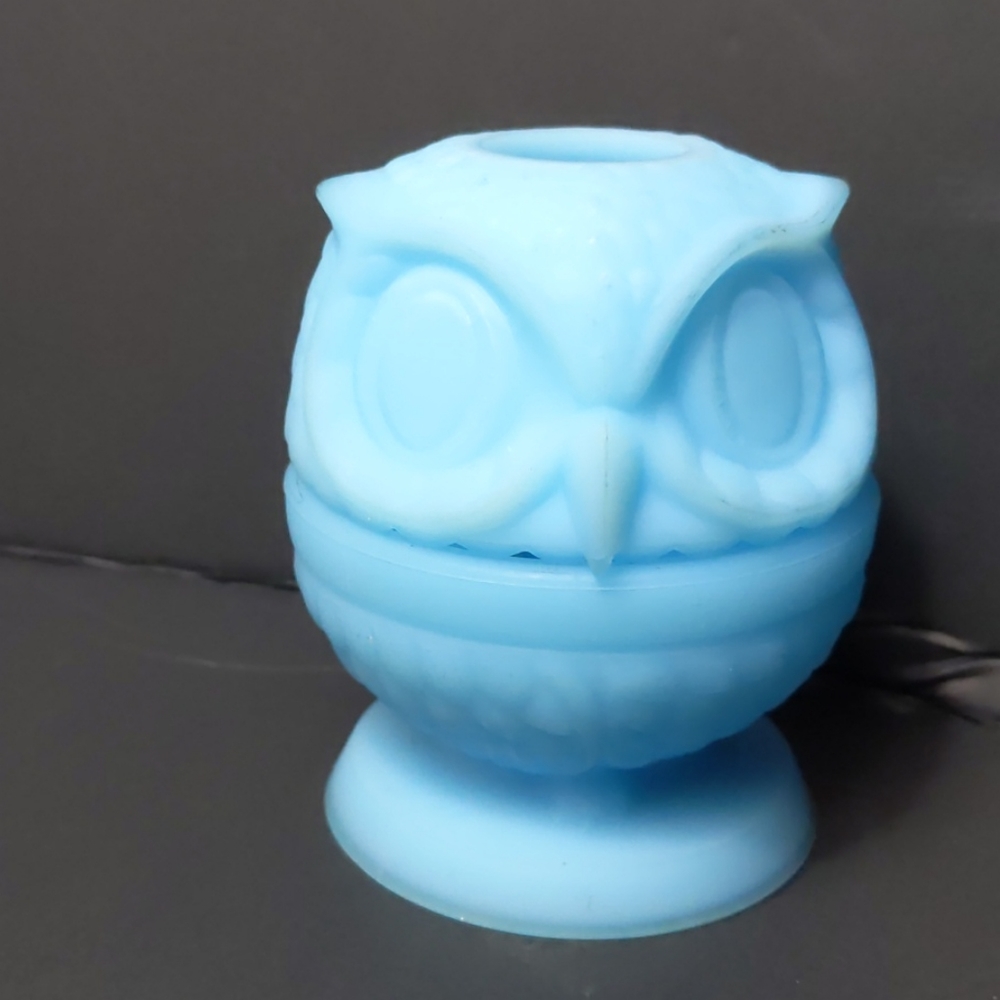 Fenton Owl Fairy Lamp